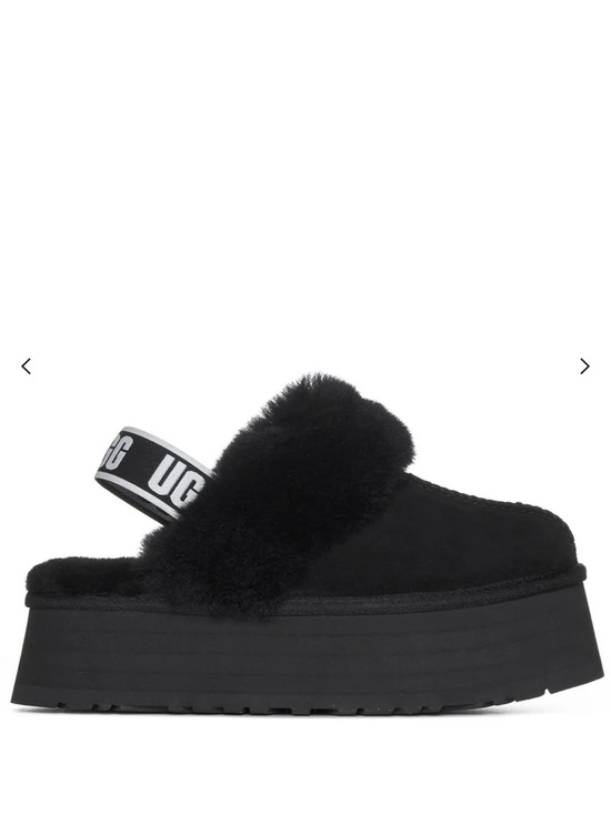 UGG Shoes - UGG Funkette Black Platform Slingback Clog